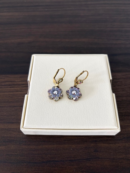 Michal Negrin Jewelry - Michal Negrin Floral Crystal Lever‑Back Earrings